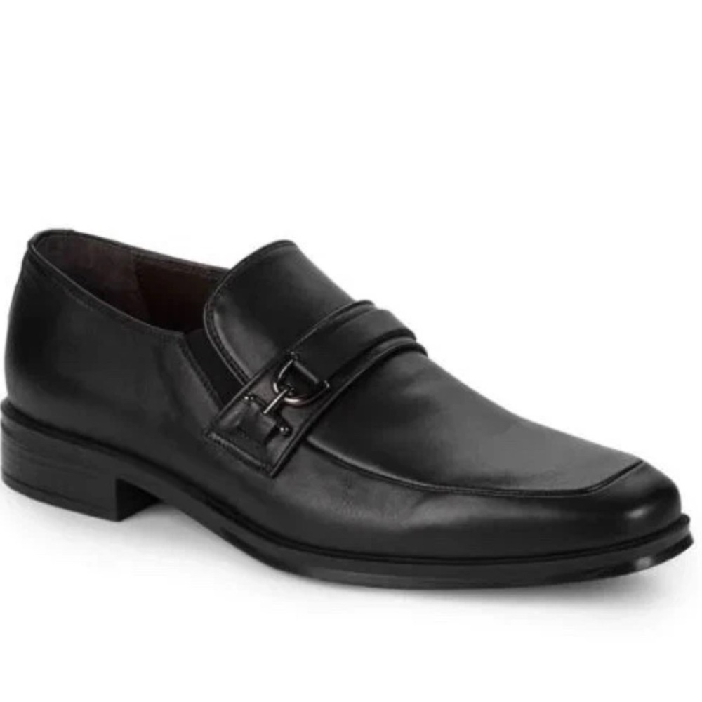 Bruno Magli Pedro Black Men’s Leather Loafer Size 9.5